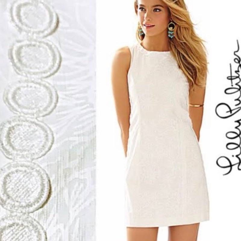 Lilly Pulitzer Mila shift dress resort white